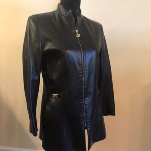 Griffith Gray for St. John leather jacket